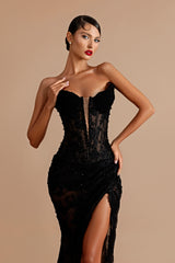 Lace Beaded Gown