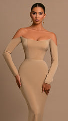 Caramel Dream Corset Dress