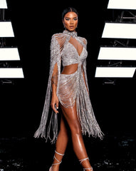 Silver String Fling Crop Top