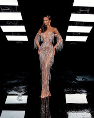 Handcrafted Silver Splendor Dress