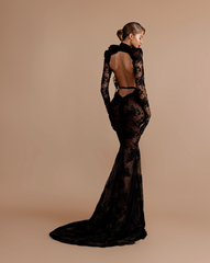 Backless Lace Gown