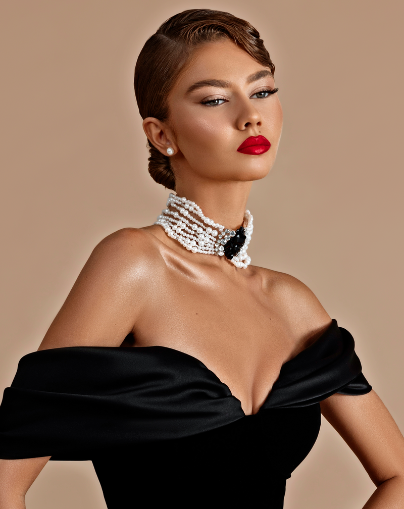 Off shoulder mermaid gown