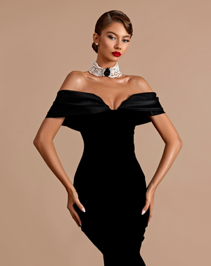 Off shoulder mermaid gown