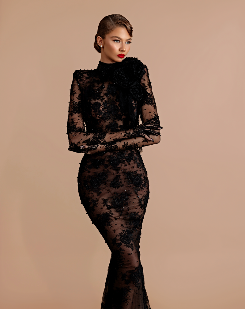 Backless Lace Gown