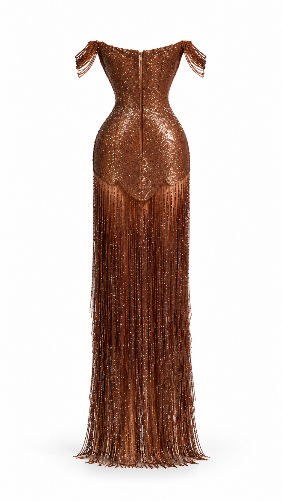 COPPER dress back