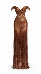 COPPER dress front