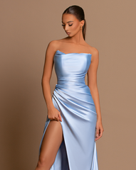 Baby blue corset dress