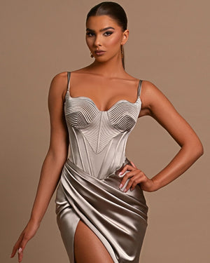 Sultry Satin Dress