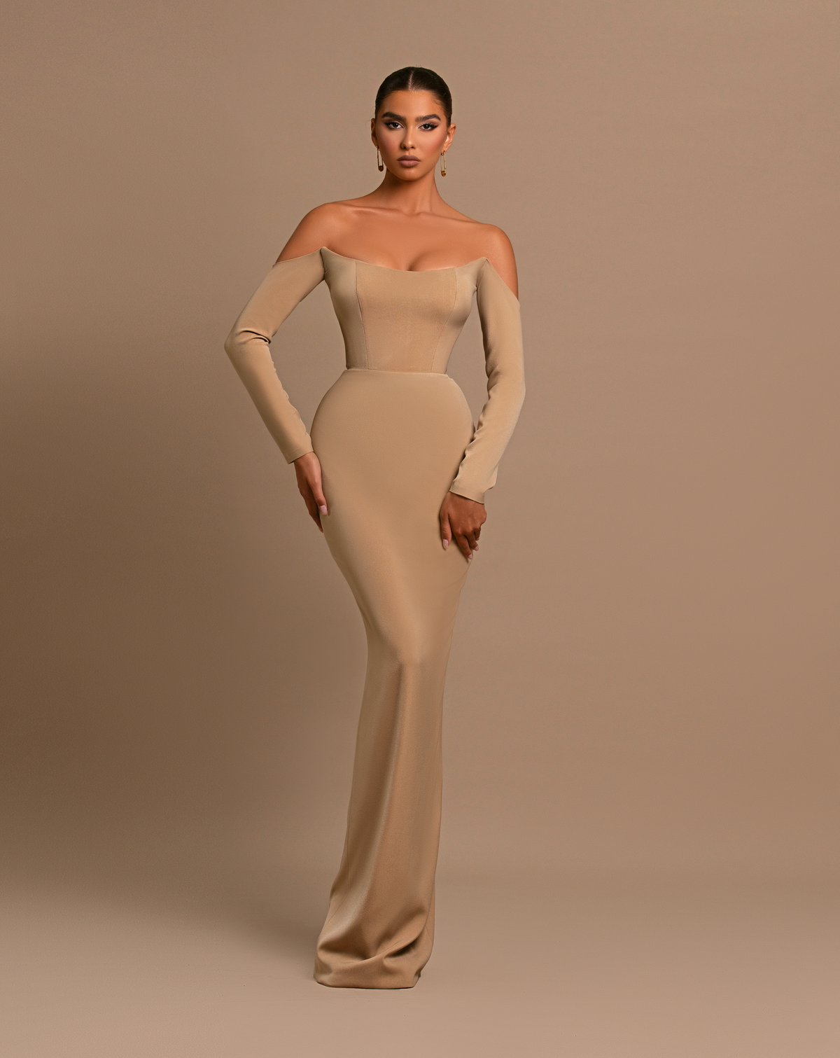 Caramel Dream Corset Dress