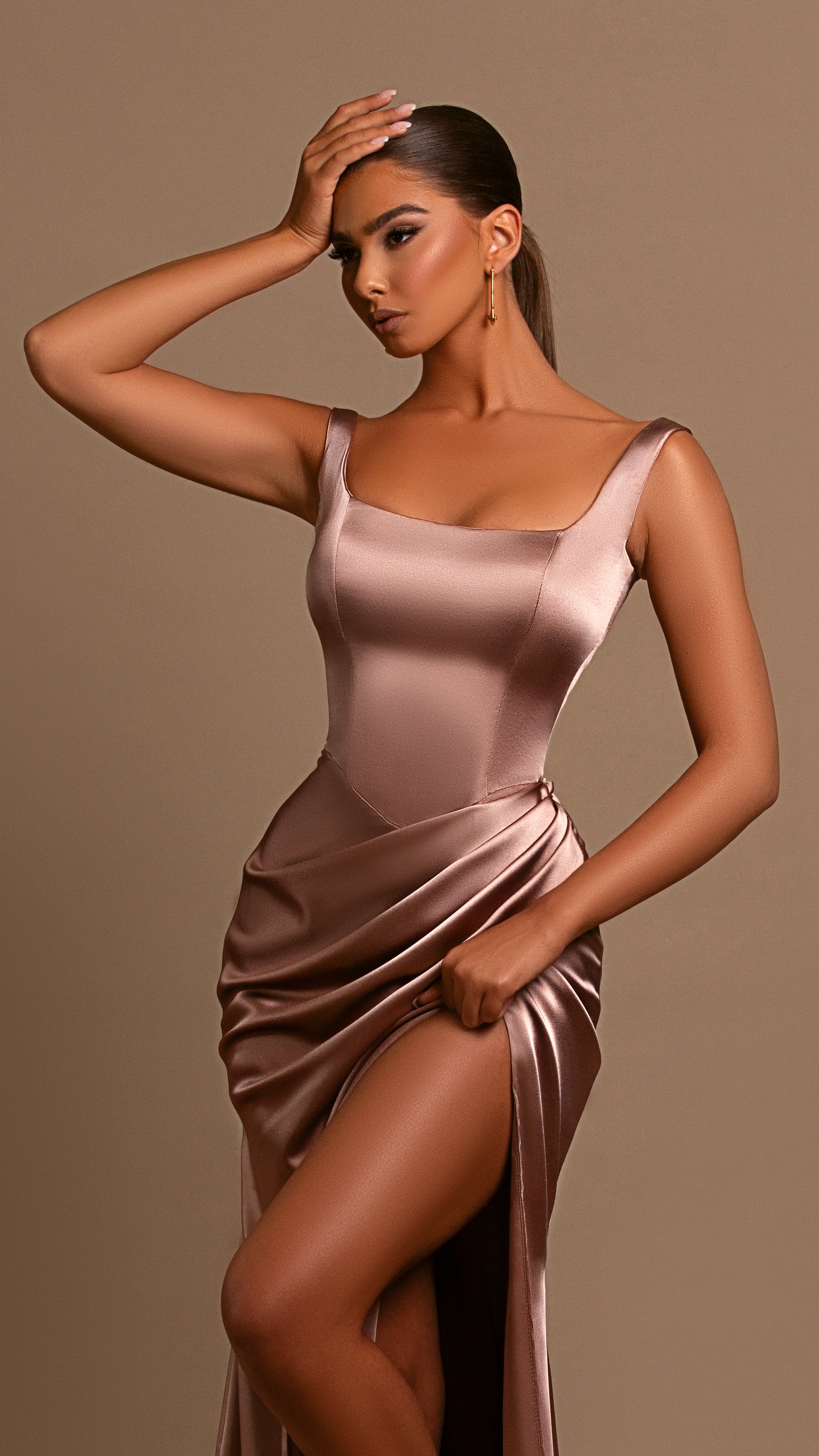 Champagne Rose Satin Enchantment