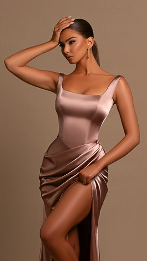 Champagne Rose Satin Enchantment