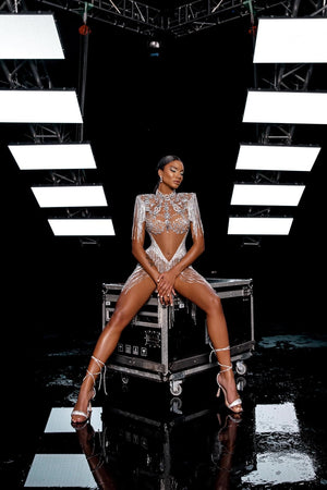 Crystal Visions Turtleneck Dress