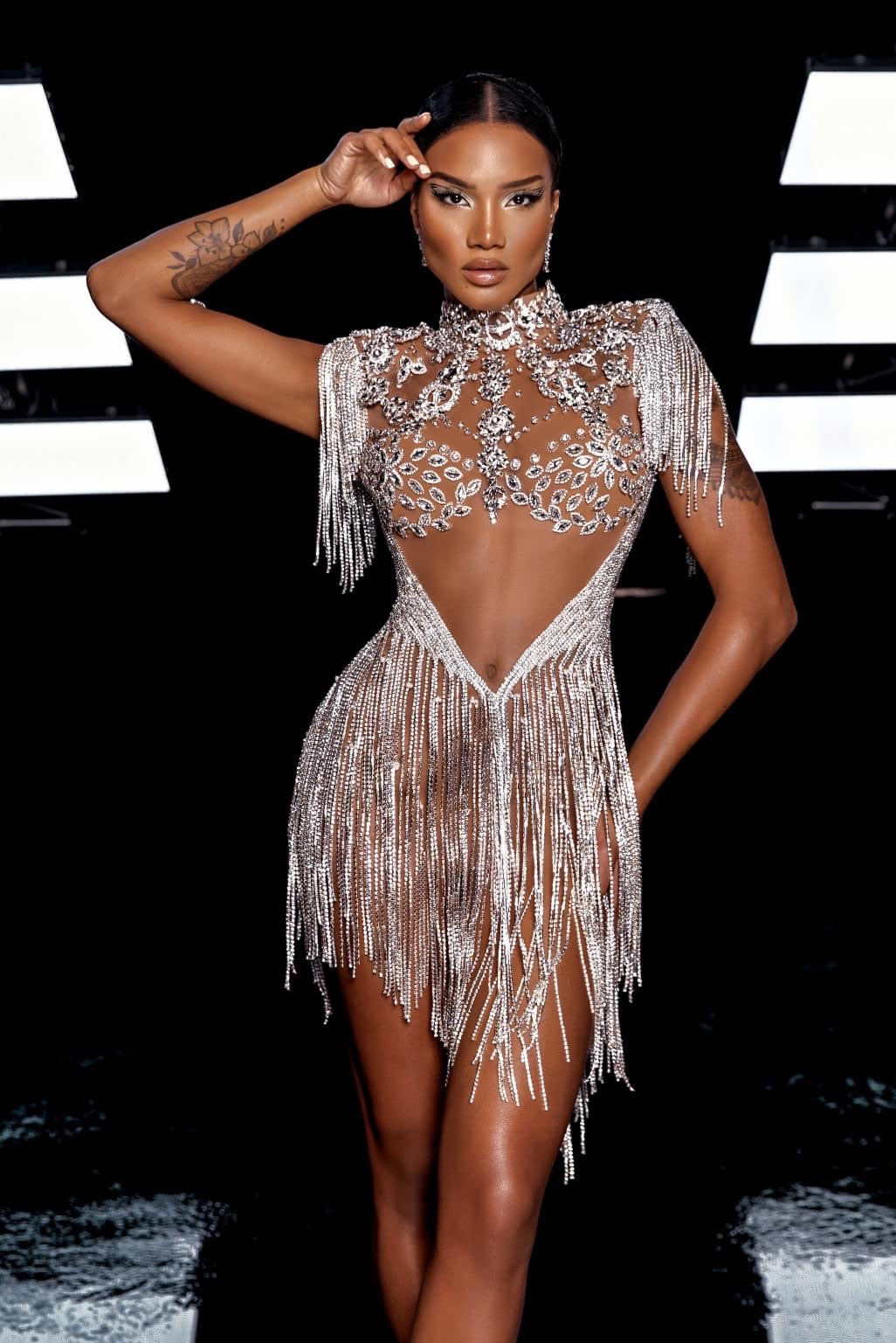 Crystal Visions Turtleneck Dress