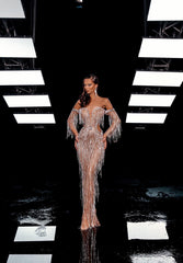 Handcrafted Silver Splendor Dress